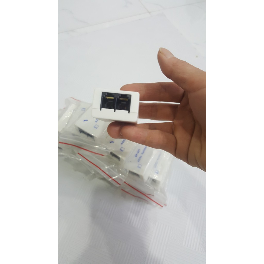 Đầu chia dây cáp cho ADSL/máy fax/điện thoại - Hàng Chính Hãng