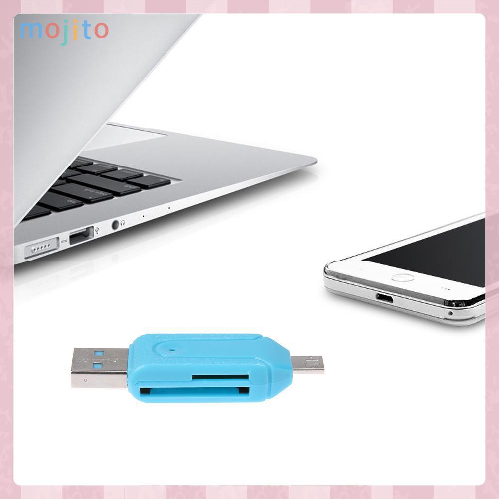 Đầu Đọc Thẻ Nhớ Mini Tf / Sd Cổng Usb / Micro Usb