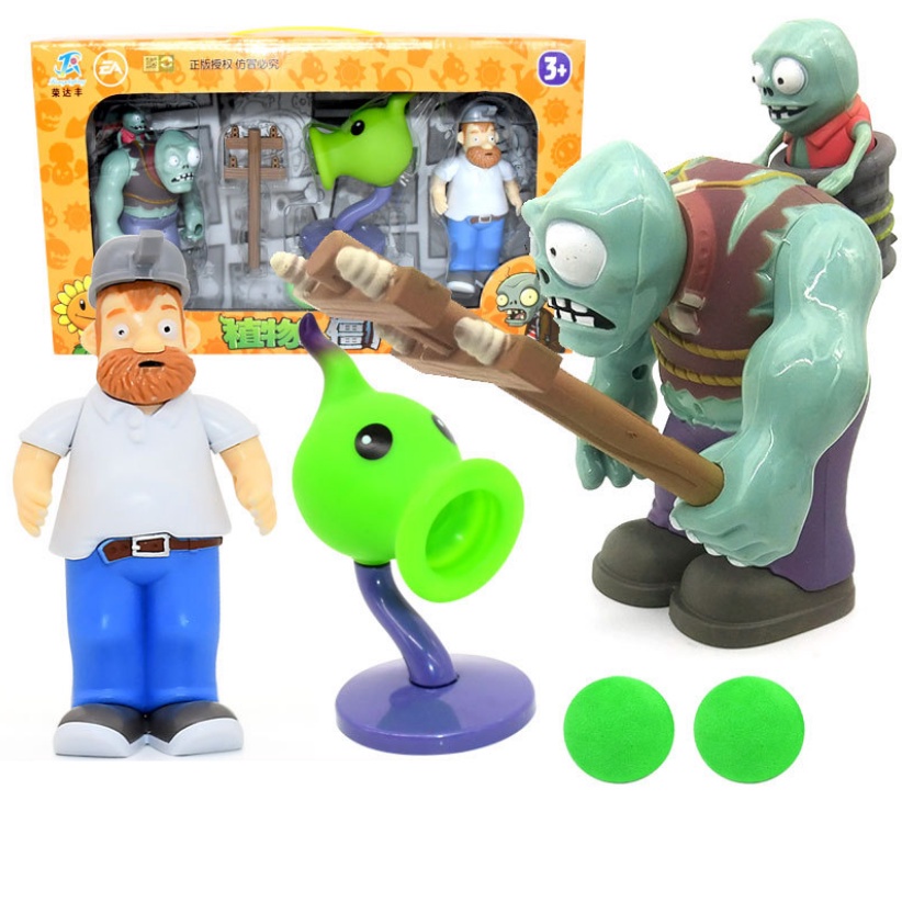 Thực vật vs. Bộ Mô Hình Nhân Vật Hoạt Hình Zombie Bằng Vinyl
