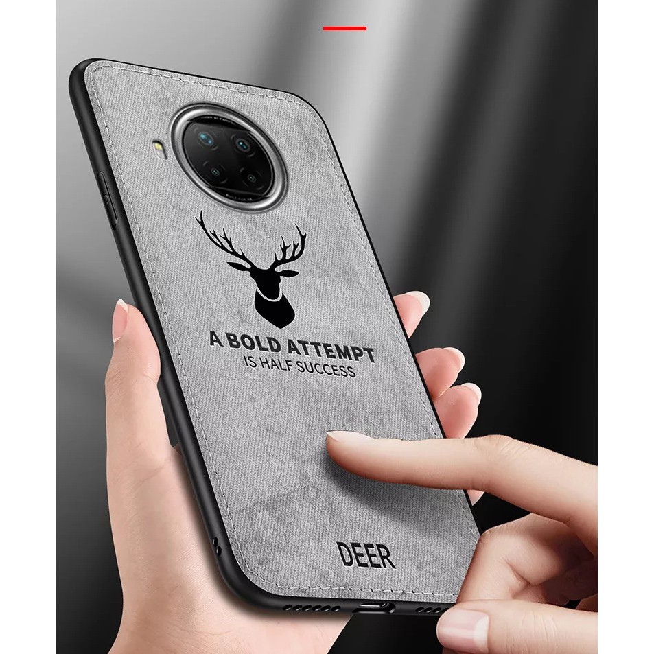 Ốp lưng Redmi Note 9 Pro 5G / Mi 10T Lite vải đầu hươu thời trang cao cấp