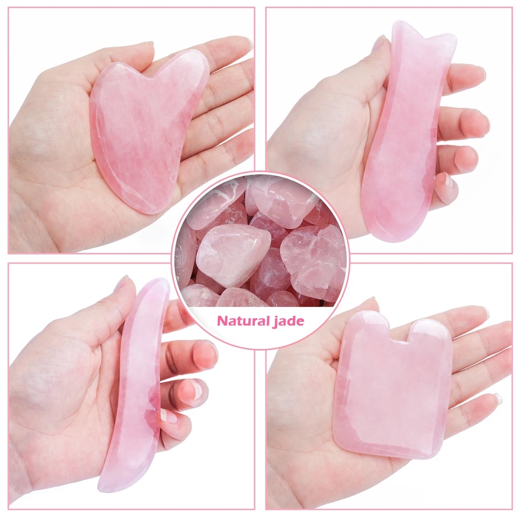 [Hàng mới về] Tấm cạo guasha bằng nhựa resin sáp ong hình trái tim massaga cơ thể nhiều màu