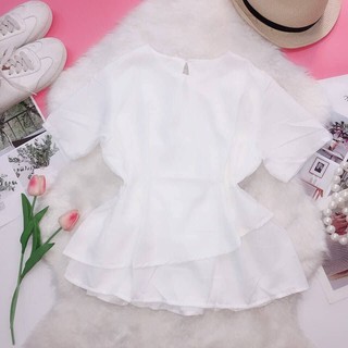 Áo kiểu baby xẻ tà