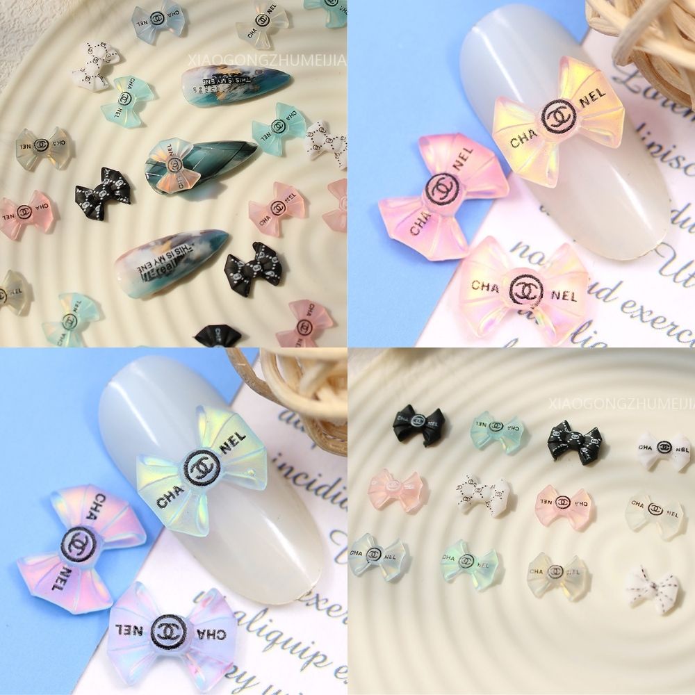 Charm nail nơ thương hiệu NGHI THẢO trang trí móng