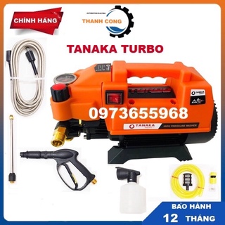 Máy rửa xe tanaka turbo áp lực cao 🔥 chính hãng 🔥 tặng bình xịt tuyết hàng chính hãng dây áp lực