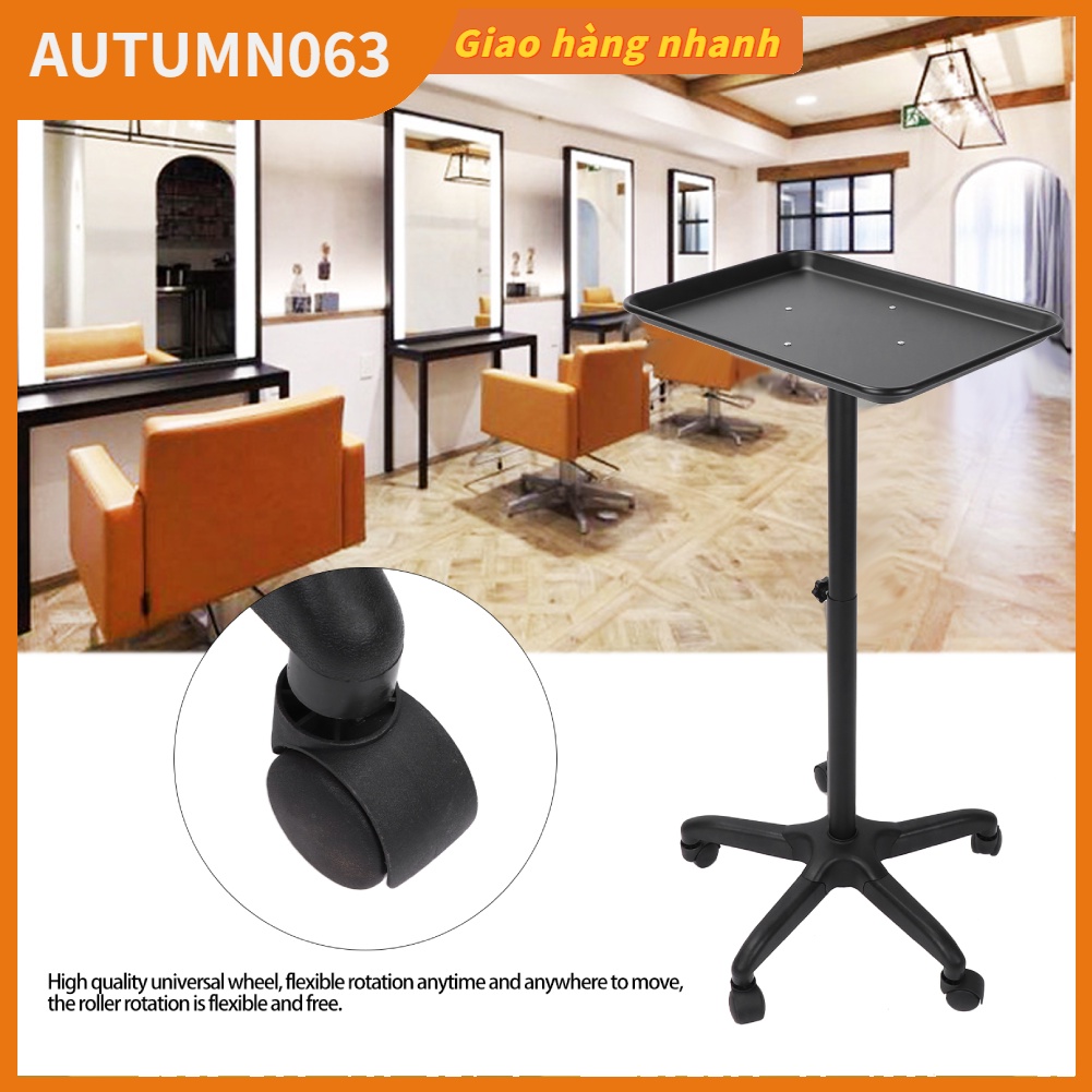 Xe Đẩy Bằng Nhôm Có Bánh Xe Dễ Lắp Ráp Cho Salon Làm Tóc Autumn063