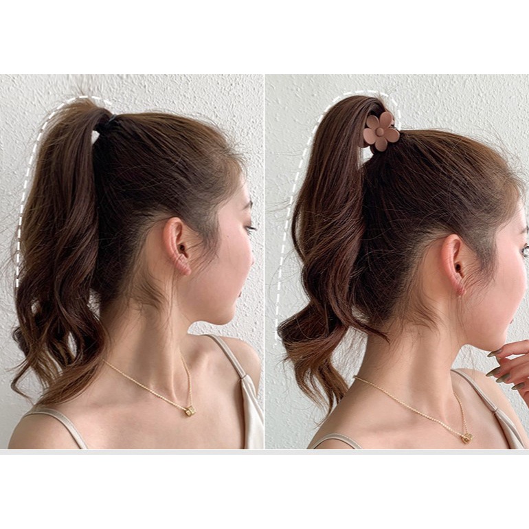 Kẹp tóc nhựa nhám hình bạch tuộc tạo kiểu đuôi ngựa phong cách thời trang PK082