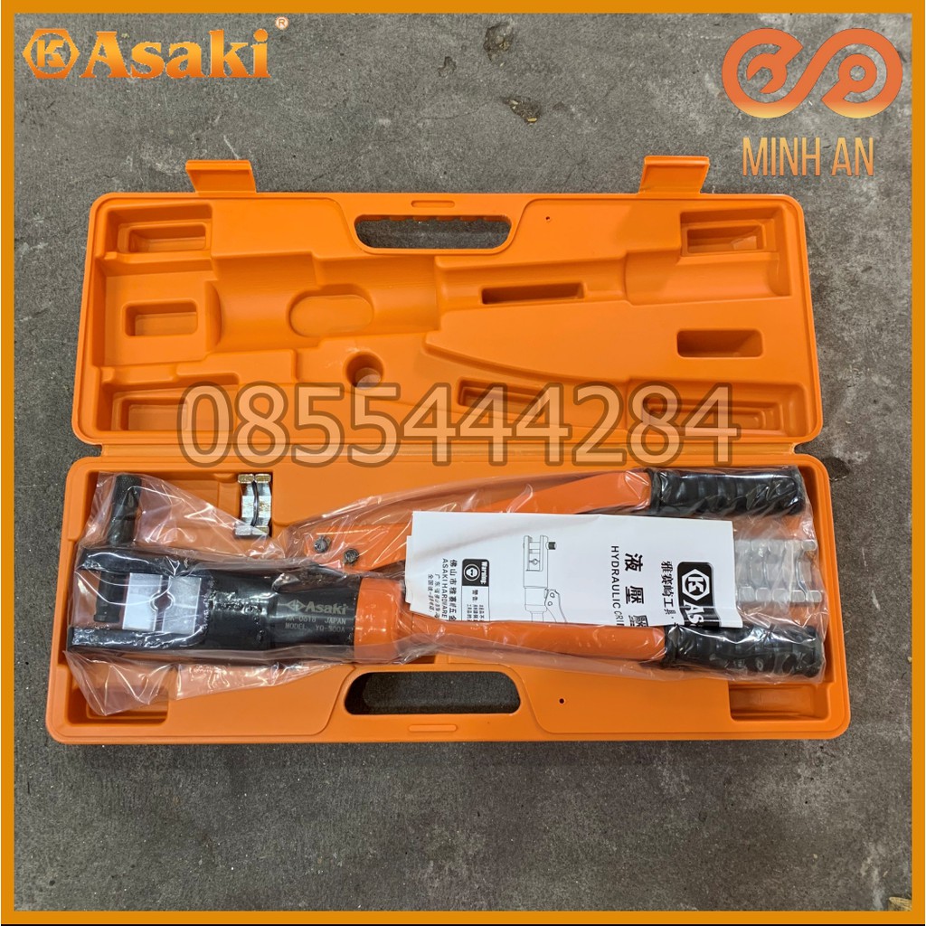 Kìm thủy lực bấm đầu cos cao cấp [HÀNG CHÍNH HÃNG] Asaki AK-0618 300mm2 - Model: YQ-300A