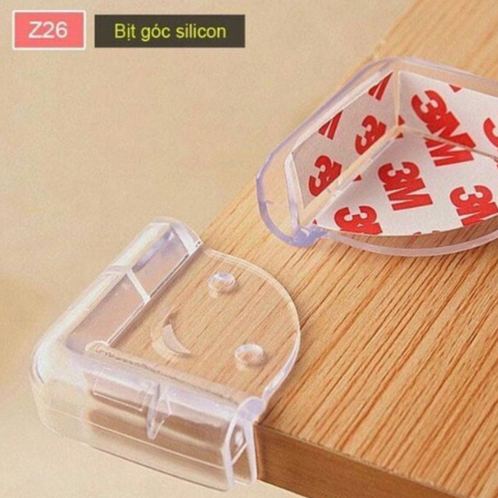 combo 10 nút bịt góc cạnh bàn silicon an toàn cho bé