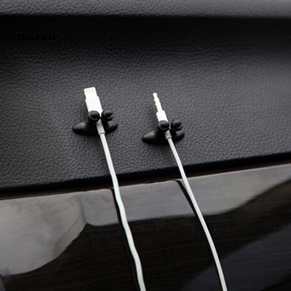 Dar DAR DAR ✤ Set 8 Kẹp Giữ Dây Cáp Xe Hơi