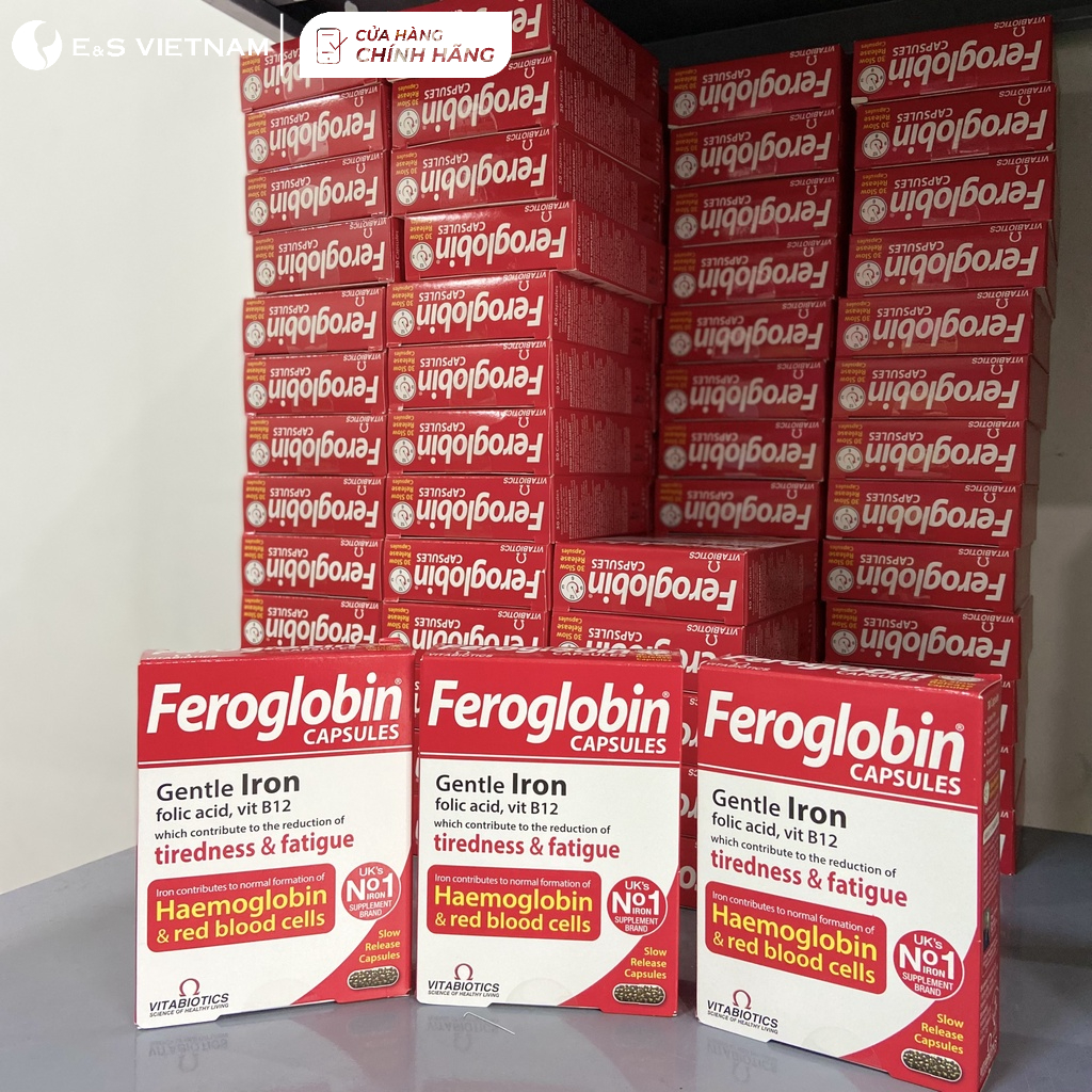 Viên uống Bổ Sung Sắt Feroglobin B12 hàng Anh cho mẹ Giúp Ngừa Thiếu Máu Bảo Vệ Sức Khỏe cho Mẹ và Thai nhi