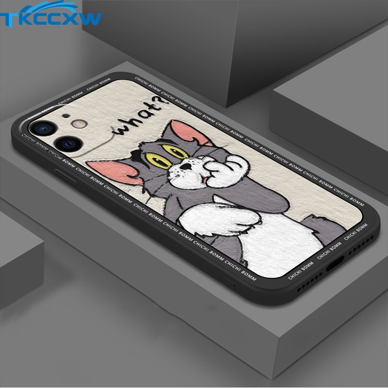 Ốp Điện Thoại Silicon Mềm Chống Sốc Họa Tiết Hoạt Hình Cho iPhone 13 Mini 12 Mini 12 Pro Max 13 Pro Max