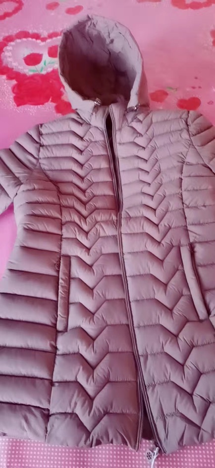 Áo Khoác Phao Lông Vũ Siêu Nhẹ Nữ Dáng Dài Mủ Có Thể Tháo Rời Trời Trang Thu Đông Quảng ChÂu Cao Cấp