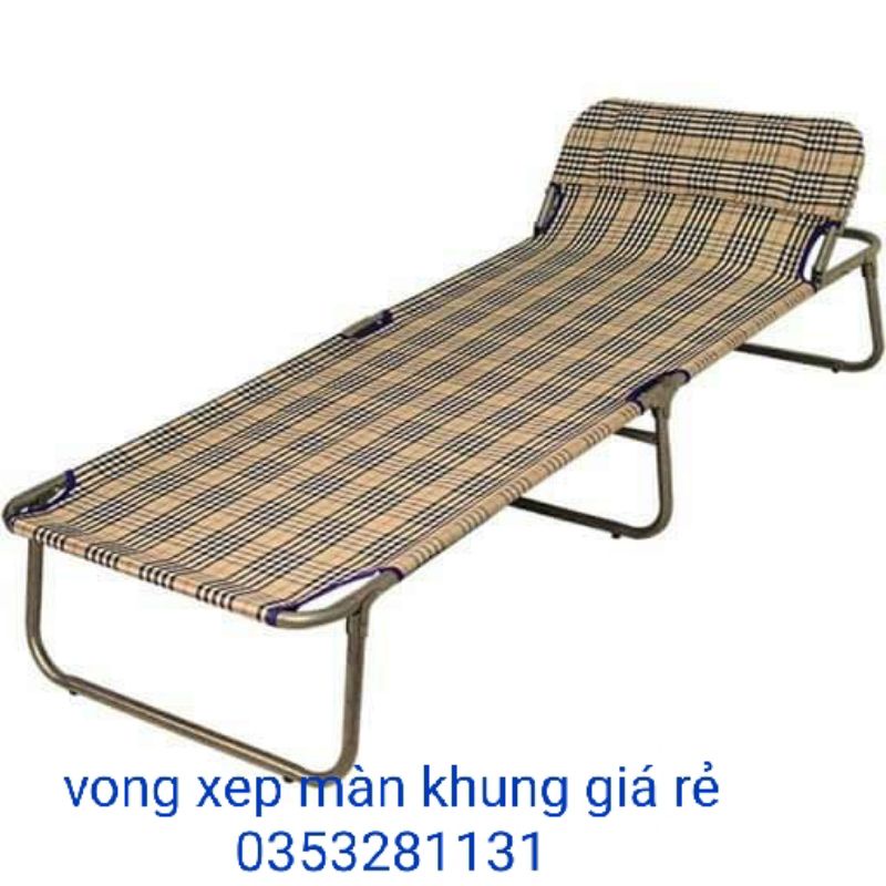 Giường xếp vải bạt đài loan cao cấp
