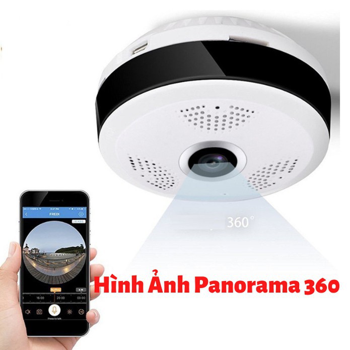 Camera Wifi V380 Pro Ốp Trần Xem Toàn Cảnh 360 độ Không Góc Chết, cảm biến CMOS, không dây-Bảo Hành 12 Tháng