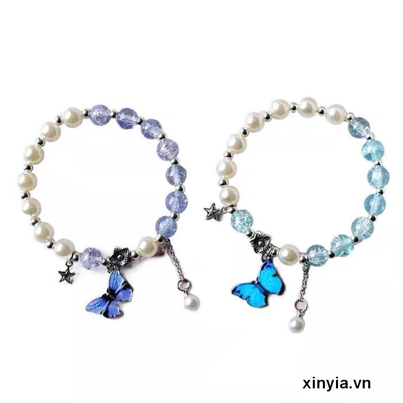 Vòng Tay Pha Lê Hình Hoa Pop Cá Tính Cho Nữ