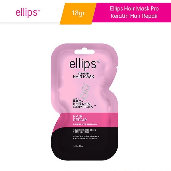 Kem ủ tóc giúp phục hồi tóc hư tổn Ellips Vitamin Hair Mask Pro Keratin Complex - Hair Repair 18g