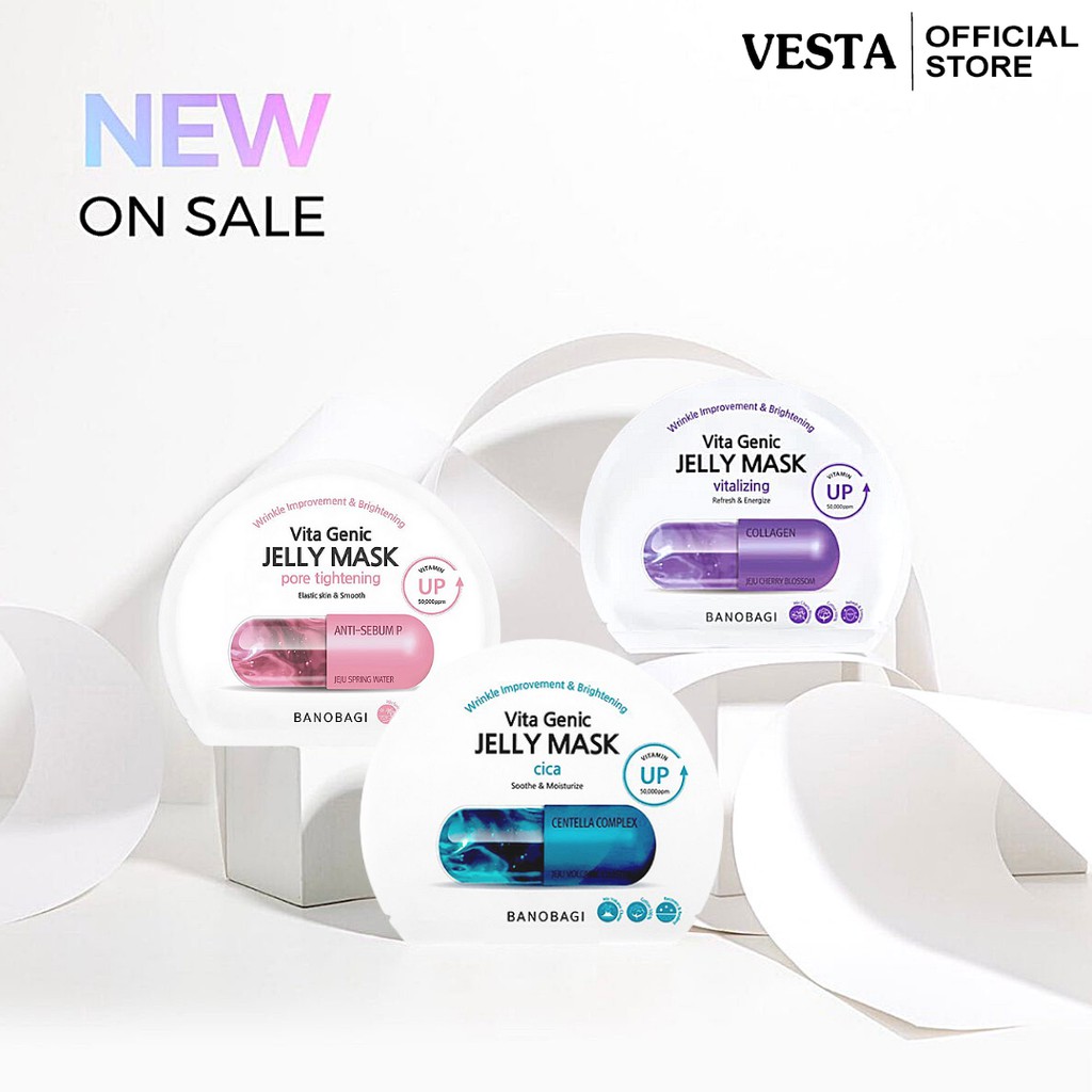 Hộp 10 Mặt Nạ Giấy Banobagi Jelly Vita Genic Mask Viên Thuốc Bổ Sung Vitamin Thần Thánh 30ml/Miếng | BigBuy360 - bigbuy360.vn
