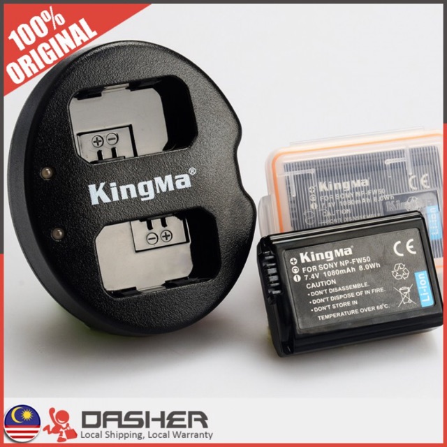 Kingma FW50 (bộ 1 pin +cốc sạc đôi) Tặng hộp