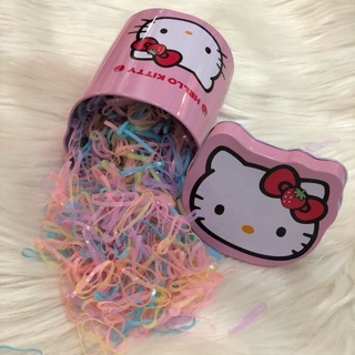 Hộp 2000 thun cột tóc Hello Kitty cho bé