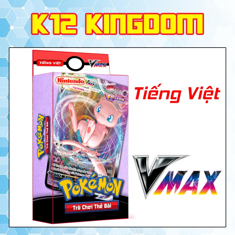 Pokemon Tiếng Việt - Hộp bài Mew Vmax 60 lá - HK2