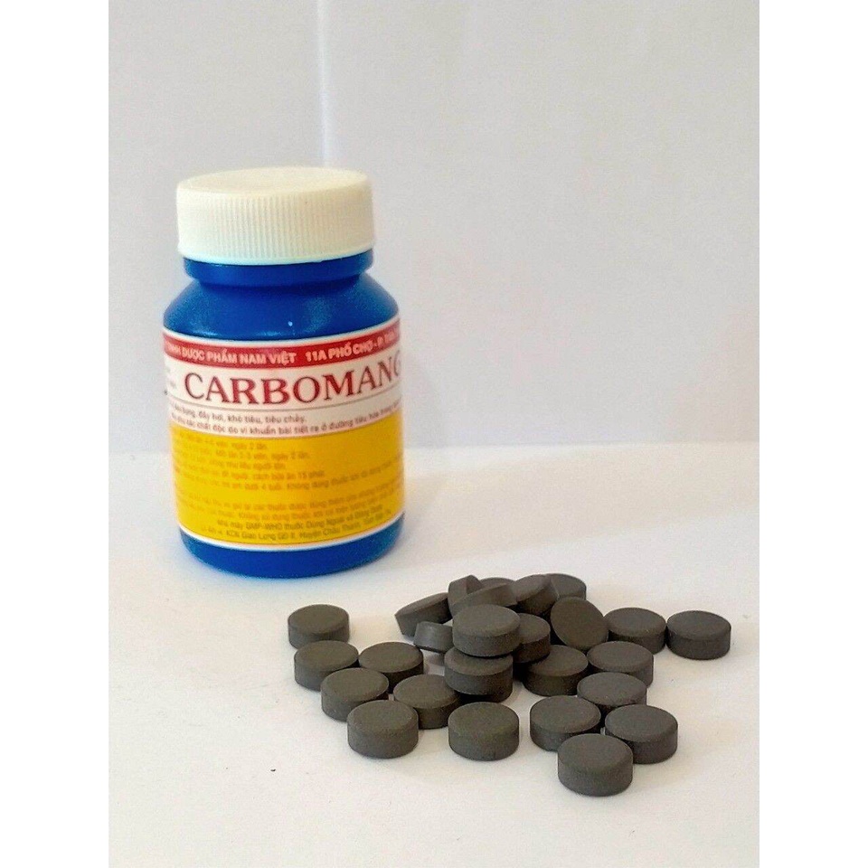 Carbomango - Viên tiêu đen đầy bụng khó tiêu
