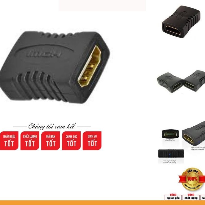 🌟THANH LÝ HƠI CŨ 🌟 Đầu nối HDMI-HDMI, Đầu nối HDMI 2 đầu âm,nhỏ gọn giá rẻ / cáp nối dài cổng hdmi mạ vàng 20 cm
