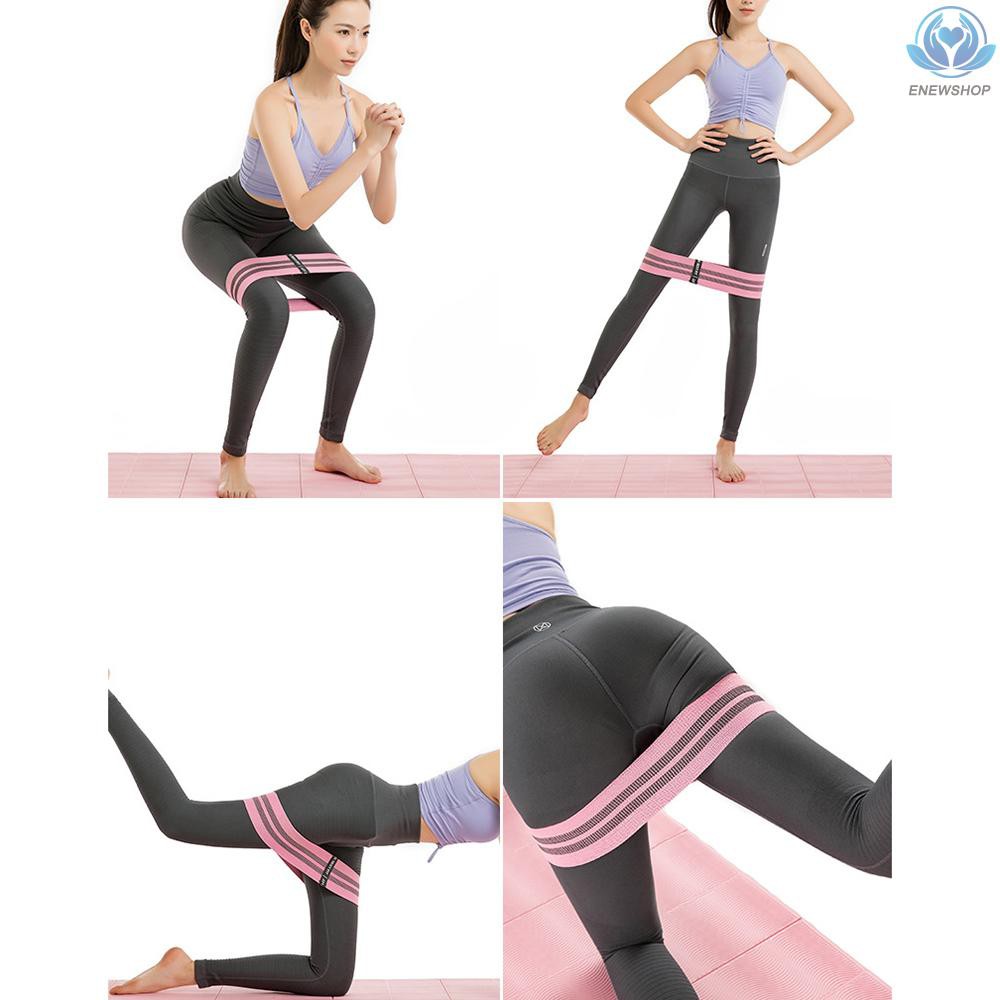 (hàng Mới Về) Set 3 Dây Đai Kháng Lực Tập Yoga Chống Trượt