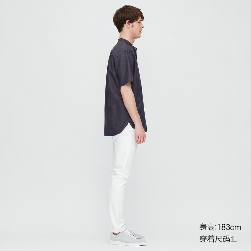 Áo sơmi tay ngắn U.niqlo Linen Cotton