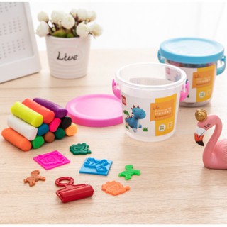 Đất nặn nhiều màu - Chất liệu an toàn - có khuôn kèm - 01 hộp nhựa có quai xách - 7022
