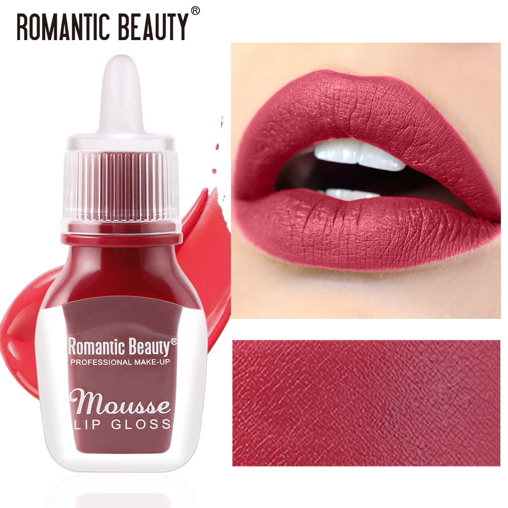 【In stock + fast shipping】Romantic Beauty not easy to stain cup, not easy to fade, European and American make-up portable lip glaze L6931-HS