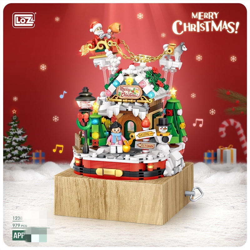 Hộp nhạc phong cách Giáng Sinh 1237/1238/Christmas