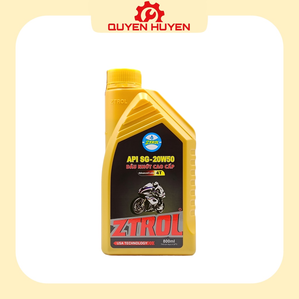 Dầu nhớt xe số ZTROL API SG - 20W50 (800ml - 1000ml) - Dream, Wave, Jupiter, Sirius, Viva, Future, Blade...