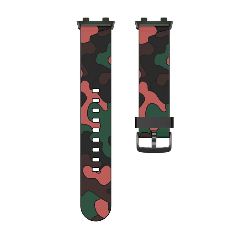 Dây Đeo Silicon Mềm Họa Tiết Rằn Ri Cho Đồng Hồ Thông Minh Oppo 41mm 46mm