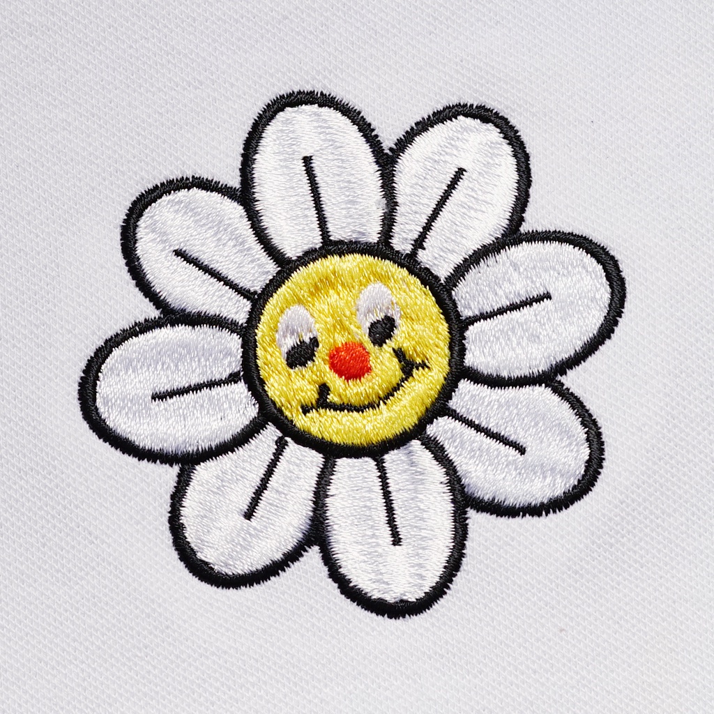 Áo Polo Cá Sấu Cotton Unisex MYO Thêu Hoa Dại