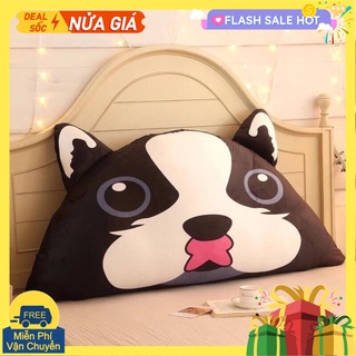Gối tựa đầu giường 1m5 hình cún kute