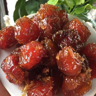 ô mai mận cay quả to hộp 500g.