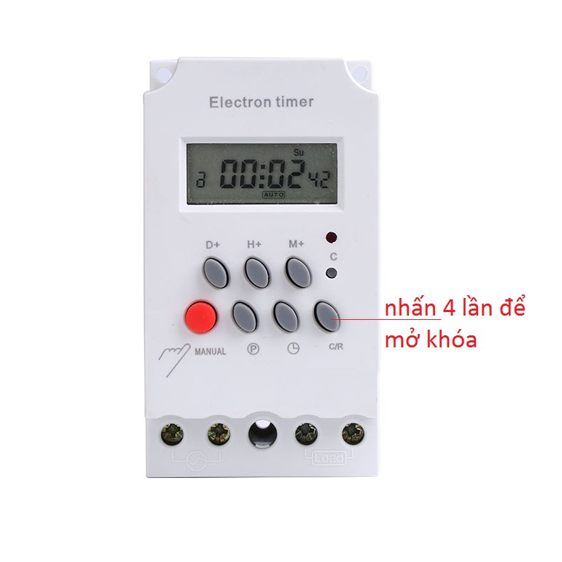Công tắc hẹn giờ KG316 TII + contactor 18A/220v,hẹn giờ công suất cao
