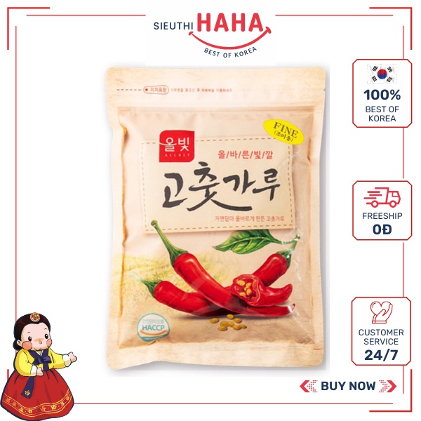 Ớt bột Hàn Quốc Buwon mịn POWDER RED PEPPER 200G/ 454g