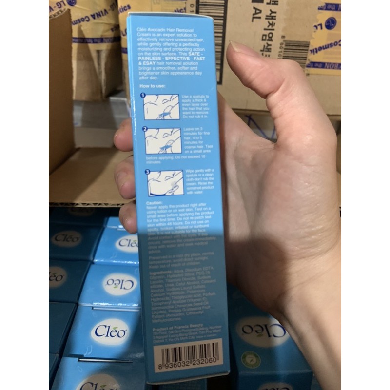 [HIỆU QUẢ THẬT🍀🍀 ]  Kem tẩy lông- Kem triệt nách Cleo dành cho da thường - Xanh 50g | BigBuy360 - bigbuy360.vn
