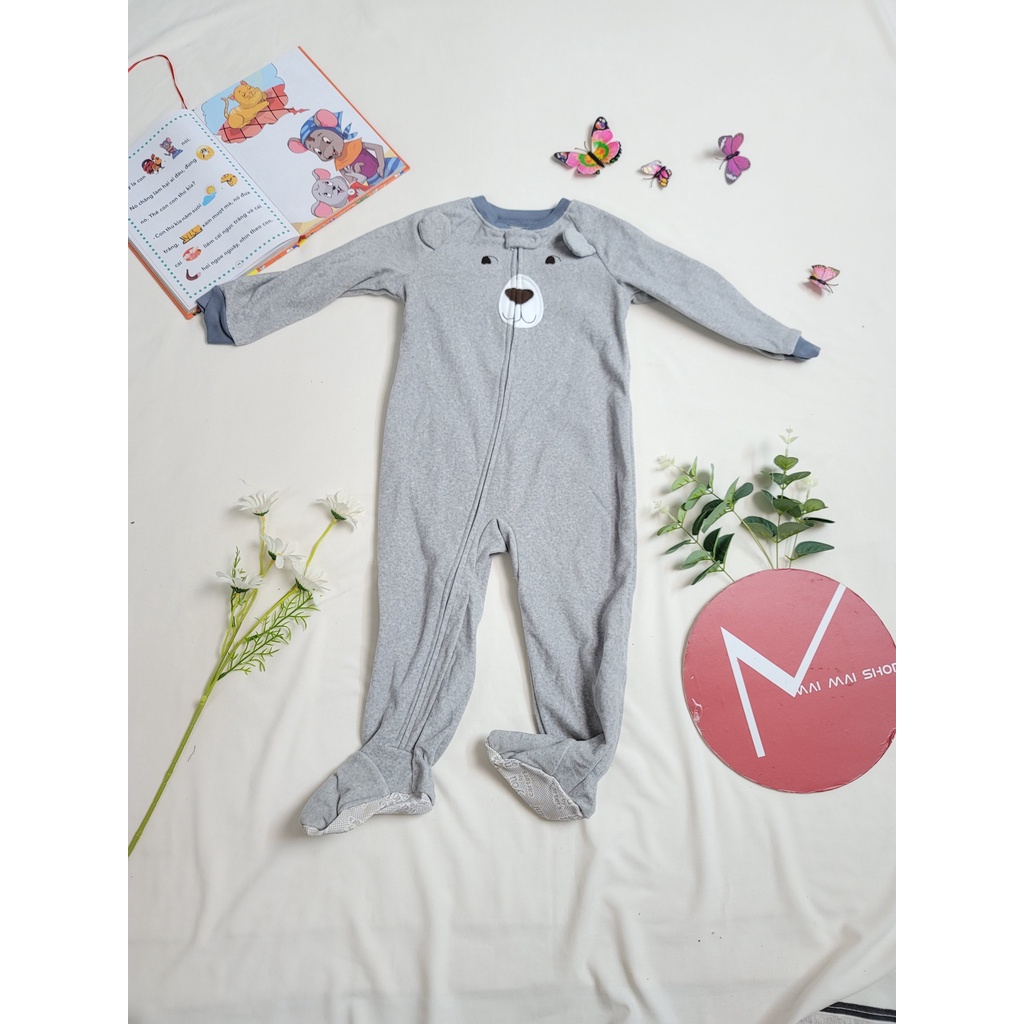 (Chọn màu- 24M) Body nỉ liền thân cho bé trai, bé gái, Bộ đồ liền thân, bodysuit,bodysleep