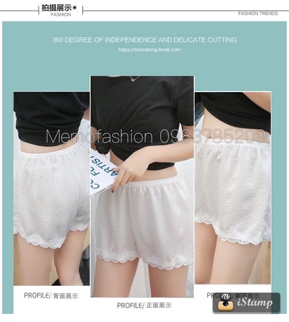 Quần đùi ren satin [có kèm video ảnh thật] | BigBuy360 - bigbuy360.vn