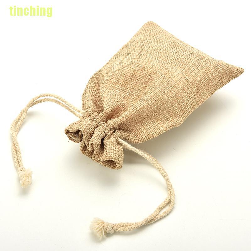 Túi Dây Rút Mini Phong Cách Mộc Mạc Cho Tiệc Cưới