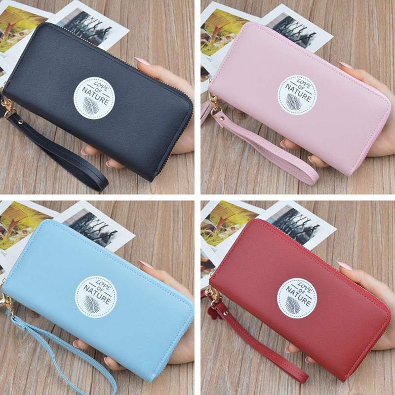 Ví nữ cầm tay dáng dài chữ Love phong cách Hàn Quốc, Ví bóp nữ nhiều ngăn, đi chơi, dự tiệc tiện dụng AA | BigBuy360 - bigbuy360.vn