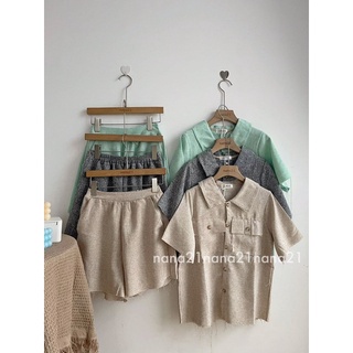 Set đồ 2 món vải muối tiêu tua rua