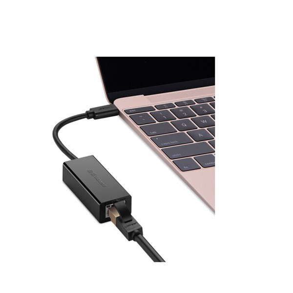 Cáp chuyển USB TYPE C sang LAN Ugreen 30287 (Màu đen)