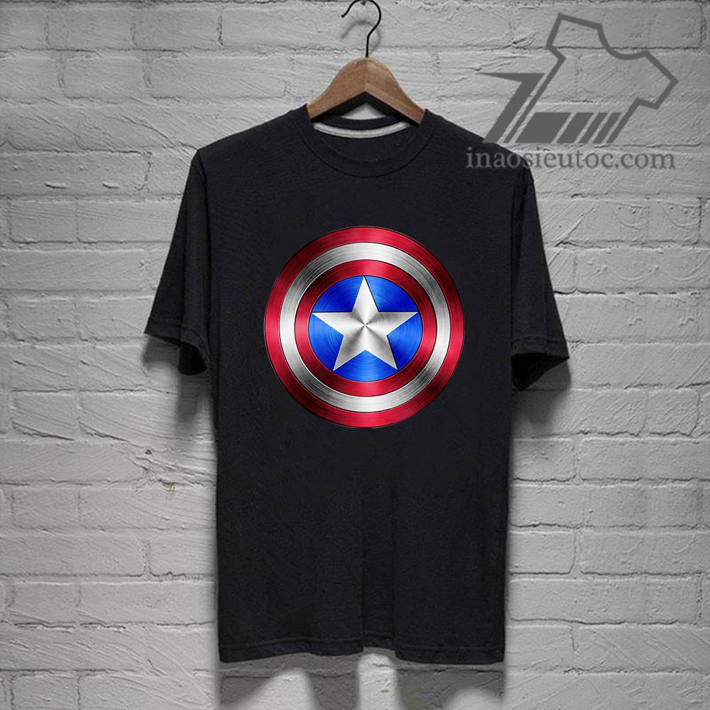 Áo phông Captain American Avenger đẹp siêu ngầu giá siêu rẻ nhất vịnh bắc bộ