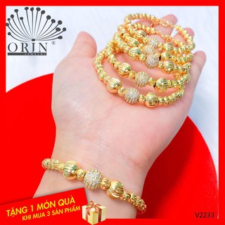 Vòng tay nữ, vòng bi đính đá xi màu 24 thiết kế thời thượng Orin V2233