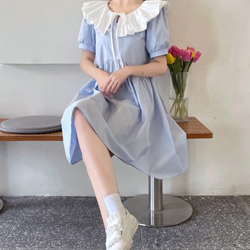 Đầm IELGY tay ngắn dáng rộng dễ thương ngọt ngào cho nữ