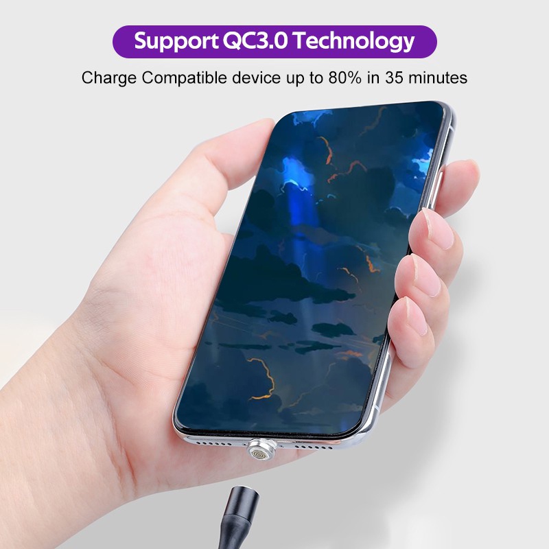 Cáp sạc từ tính TBTIC 5A Micro USB Type C cho