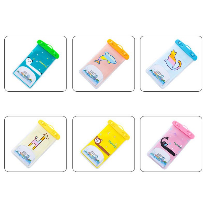 [HCM] Túi chống nước cho điện thoại hình thú dễ thương (Nhiều Mẫu)